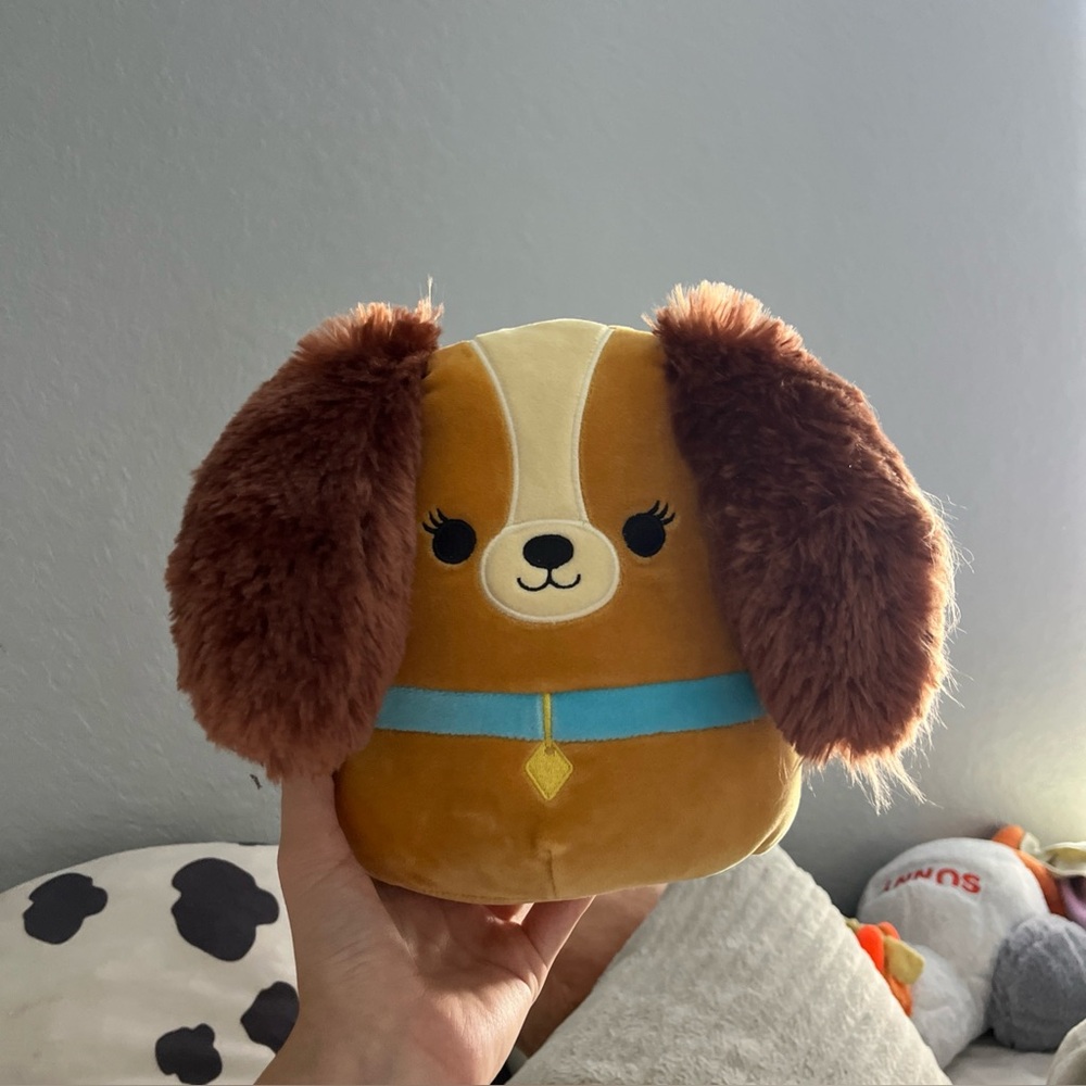 Squishmallows Disney’s Lady (and the Tramp) Dog Soft Plush Pillow Toy 10"